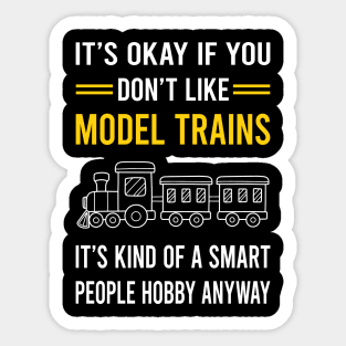 Smart People Hobby Model Train Trains Railroad Railway Sticker